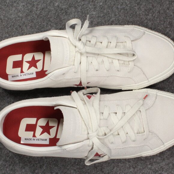 CONVERSE ONE STAR OX Red White Beige Suede Sneakers Shoes Men's Size 11.5 - Picture 10 of 12